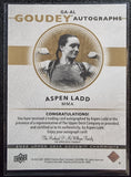 Aspen Ladd - 2022 Upper Deck Goodwin Champions Goudey Autographs #GA-AL