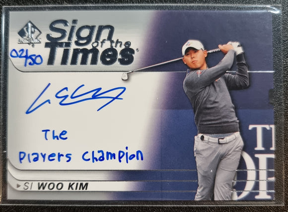 Si Woo Kim #/50- 2021 Upper Deck SP Authentic Sign of the Times Autograph