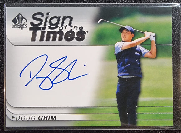 Doug Ghim - 2021 Upper Deck SP Authentic Sign of the Times Autograph