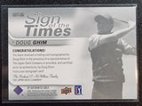 Doug Ghim - 2021 Upper Deck SP Authentic Sign of the Times Autograph