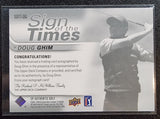 Doug Ghim - 2021 Upper Deck SP Authentic Sign of the Times Autograph