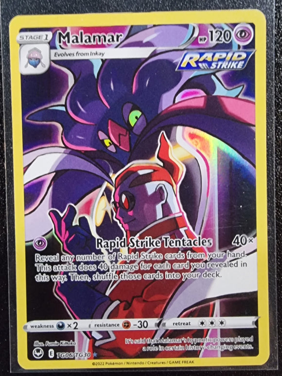 Malamar - Pokemon Silver Tempest Trainer Gallery Full Art Holo Foil Ultra Rare #TG06/TG30
