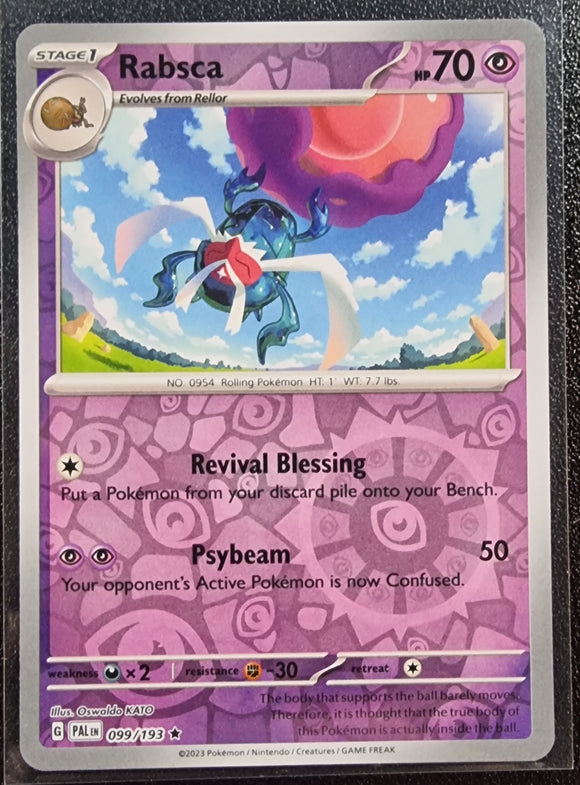 Rabsca - Pokemon Paldea Evolved Reverse Holo Foil Rare #099/193