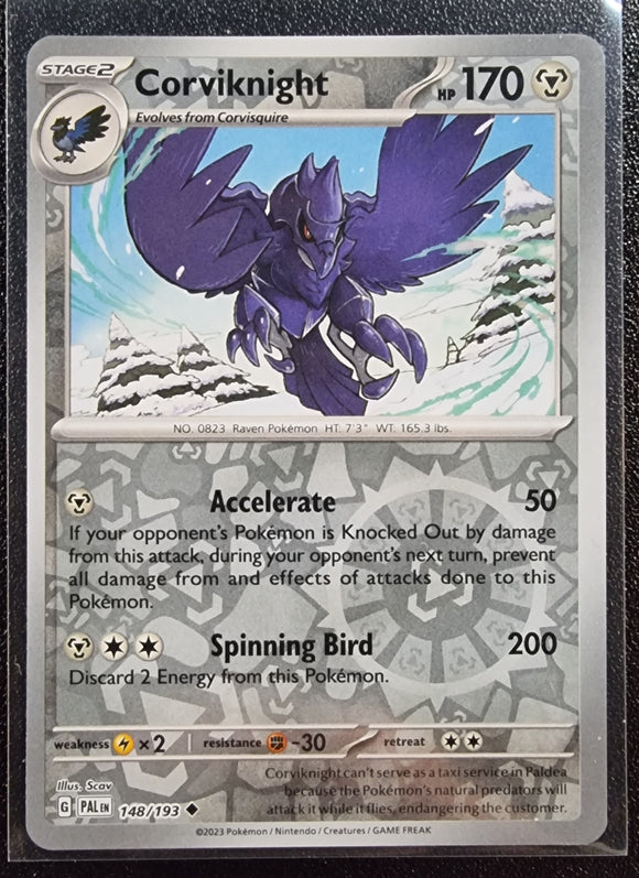 Corviknight - Pokemon Paldea Evolved Rev Holo Foil Uncommon #148/193