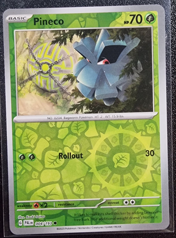 Pineco - Pokemon Paldea Evolved Reverse Holo Foil Common #004/193