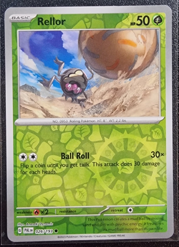 Rellor - Pokemon Paldea Evolved Reverse Holo Foil Common #026/193