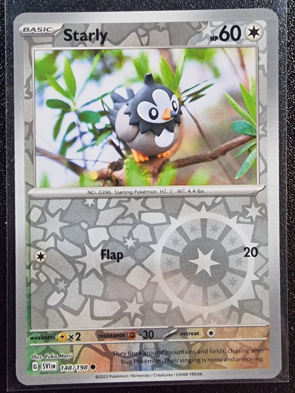 Starly - Pokemon Scarlet & Violet SV1 Reverse Holo Foil Common #148/198