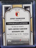 Jeffrey Gouweleeuw #/120 - 2022-23 Topps Tier One Bundesliga Certified Scarecrow Auto