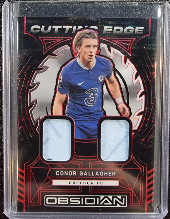 Conor Gallagher #/44 - 2022-23 Panini Obsidian Soccer Cutting Edge RED PULSAR Relic