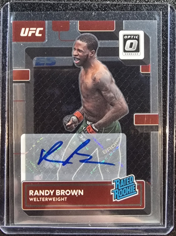 Randy Brown - 2023 Panini Donruss Optic UFC Rated Rookie Autograph