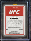 Sean Brady - 2023 Panini Donruss Optic UFC Opti-Graphs Silver Holo Prizm Auto