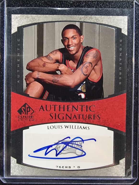 Lou Williams RC - 2005-06 Upper Deck SP Signature Edition NBA Authentic Signatures