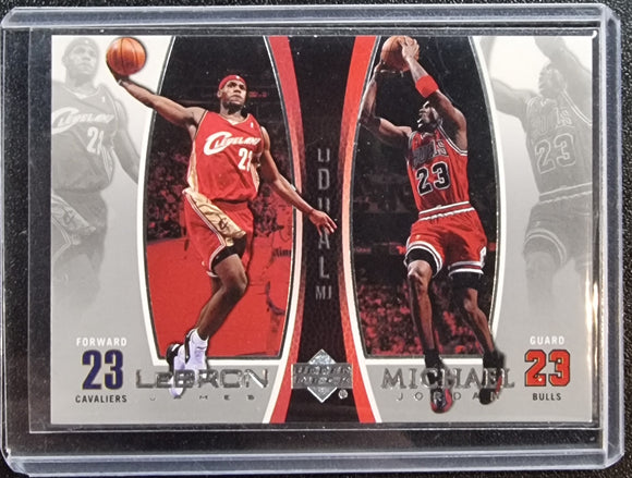 LeBron James Michael Jordan - 2005-06 Upper Deck Dual Bonus Pack Insert #LJMJ9