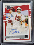 Davis Mills - 2021 Panini Chronicles DP Donruss Football Rated Rookie Auto #DA-DMI