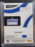 Shanky RC #/25- 2022 Panini Immaculate WWE Wrestling Superstar Swatches RED