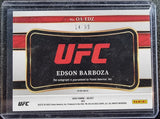 Edson Barboza #/99 - 2022 Panini Select UFC Octagon Action Signatures RED HOLO PRIZM
