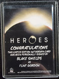 Bleke Shields as "Flint Gordon" - 2010 Rittenhouse HEROES Autograph