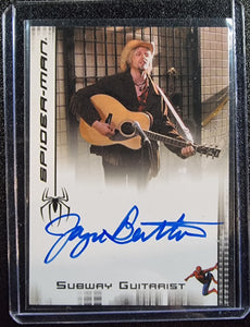 Jayce Bartok as "Subway Guitarist" - 2007 Rittenhouse Marvel Spider-Man Autograph