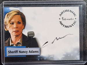 Camille Mitchell as "Sheriff Nancy Adams" - 2005 Inkworks Smallville Season 4 Autograph