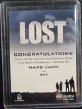 Marc Vann as "Ray" - 2010 Rittenhouse LOST Archives Autograph