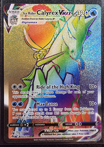 Ice Rider Calyrex VMAX - Pokemon Chilling Reign FULL ART Rainbow Secret Rare #202/198
