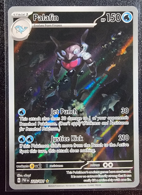 Palafin - Pokemon Paldean Fates FULL ART Illustration Secret Rare #225/091