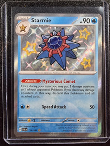 Starmie - Pokemon Paldean Fates Holo Foil Shiny Rare #119/091