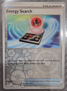 Energy Search Trainer - Pokemon Scarlet & Violet Reverse Holo Foil Rare #172/198