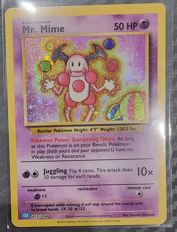 Mr. Mime - Pokemon TCG Classic Collection Holo Foil Rare #013/034 CLB
