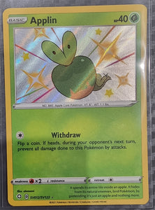 Applin - Pokemon Shining Fates Shiny Vault Holo Rare #SV012/SV122