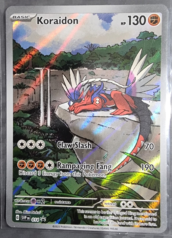 Koraidon - Pokemon Scarlet & Violet Black Star Promo FULL ART Illustration Rare #SVP 014