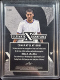 Oscar Aranda #/4 - 2022 Leaf Ultimate Soccer Ultimate Signatures GOLD SPECTRUM #S-OA1