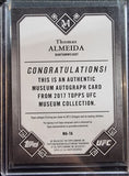 Thomas Almeida #/95 - 2017 Topps UFC Museum Collection Autograph #MA-TA