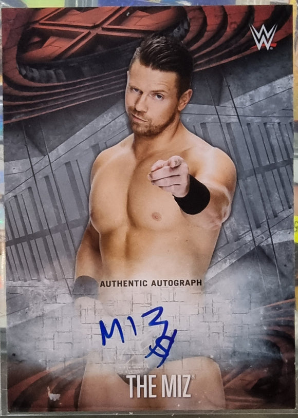 The Miz #/25 - 2017 Topps WWE Road to Wrestlemania Authentic Autograph Silver