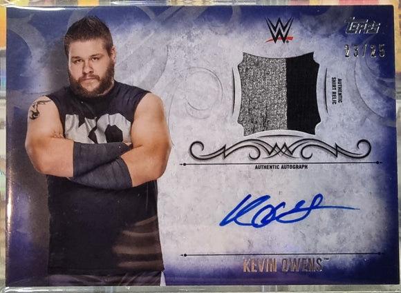 Kevin Owens #/25 - 2016 Topps WWE Undisputed Superstar Autograph Relic #UAR-KO