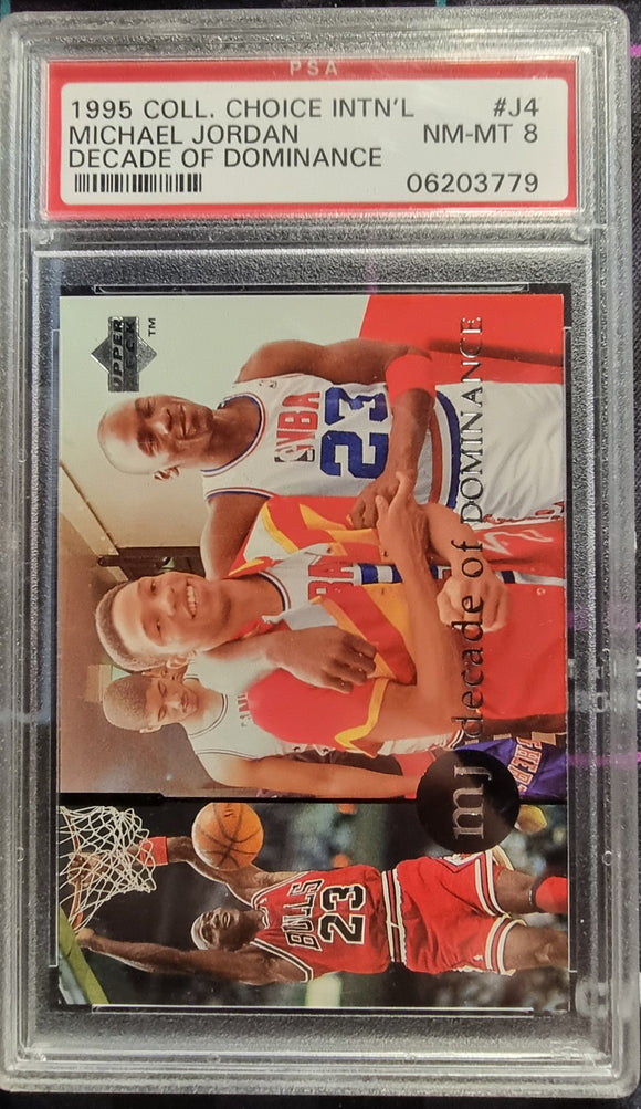 Michael Jordan - 1994-95 UD Collector's Choice Decade of Dominance #J4 - PSA 8