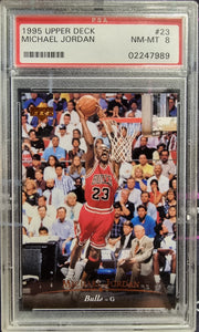 Michael Jordan - 1995-96 Upper Deck #23 - PSA 8 NM-MT