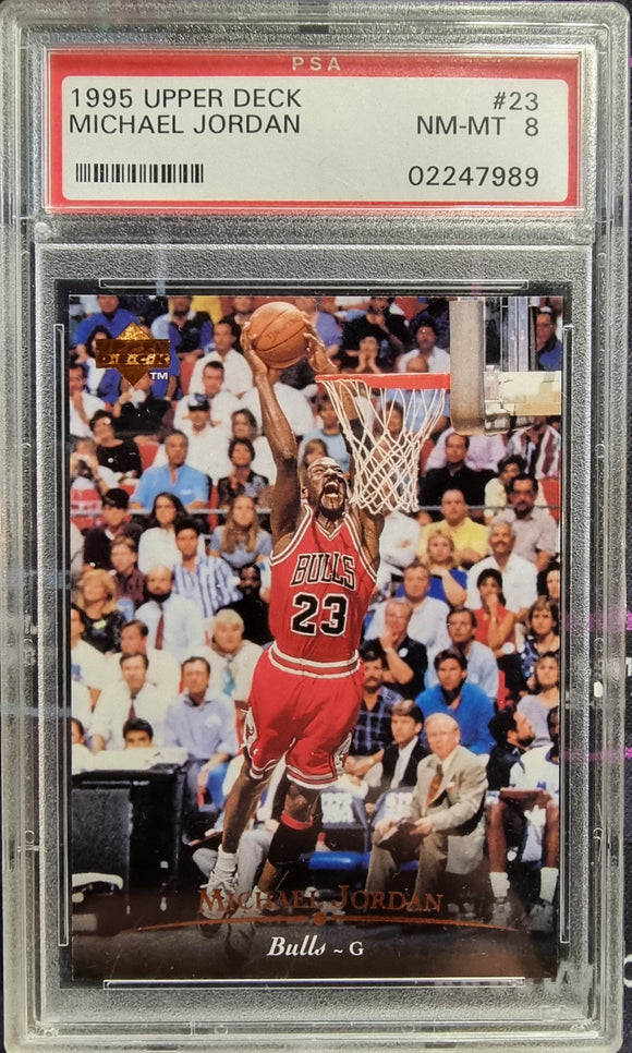 Michael Jordan - 1995-96 Upper Deck #23 - PSA 8 NM-MT