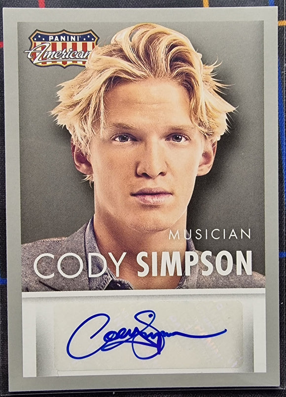 Cody Simpson - 2015 Panini Americana Signautres #S-CS Musician Swimmer