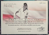Caroline Wozniaki #/5 - 2017 Leaf Signature Series Tennis National Pride Autograph RED