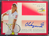 Caroline Wozniaki #/5 - 2017 Leaf Signature Series Tennis National Pride Autograph RED