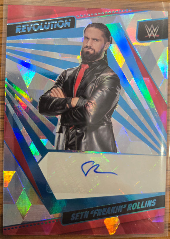 Seth Rollins #/49 - 2022 Panini Revolution WWE Wrestling Autographs CUBIC #AG-SRL
