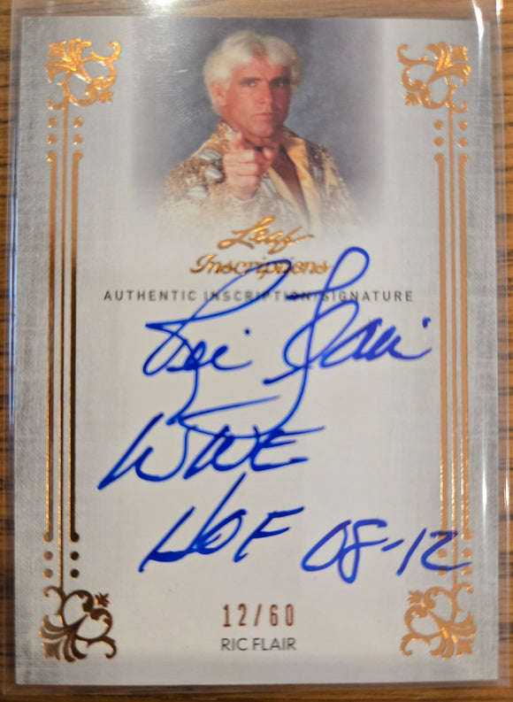 Ric Flair #/60 - 2013 Leaf Sports Heroes Authentic Inscriptions Signature Autograph OCA #I-RF1