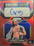 Cameron Grimes #/99 - 2023 Panini Prizm WWE Wrestling Sensational Signatures RED PARALLEL