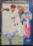 Brayan Rocchio RC #/150 - 2020 Topps Pro Debut MLB Baseball BLUE Autograph #PD-200