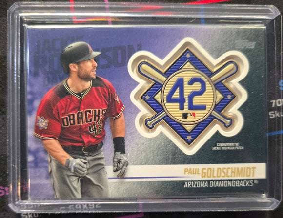 Paul Goldschmidt - 2018 Topps Update MLB Jackie Robinson Commemorative Patch #JRP-PG