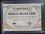 Patrick Kypson #/50 - 2024 Topps Royalty Collection Tennis Regalia Relics BLUE #RER-PK