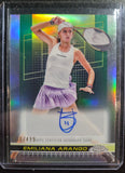 Emiliana Arango #/499 - 2024 Topps Chrome Tennis Autograph REFRACTOR #TCA-EAO