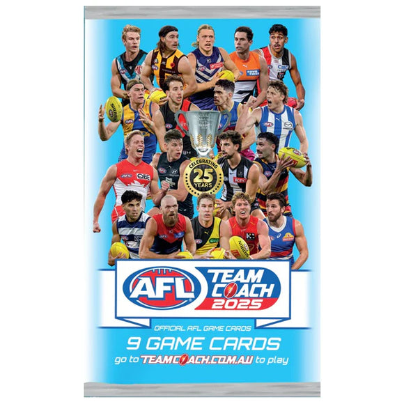 2025 TeamCoach AFL footy cards - Retail Pack