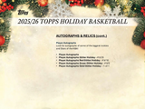 2025-26 Topps Holiday NBA Basketball cards - Mega Box